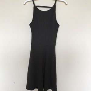 Army Green Topshop Skater Dress with back detail